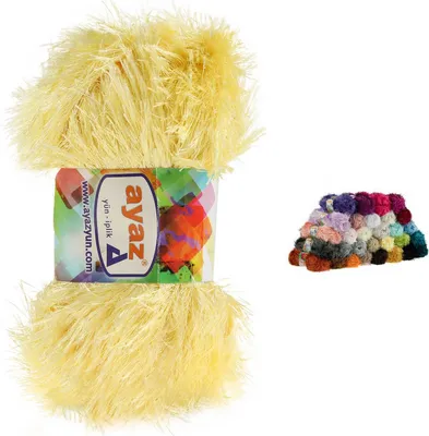 Produktbild von 100g Strickgarn Yumos Fransenstrickgarn Strickwolle Häkelgarn