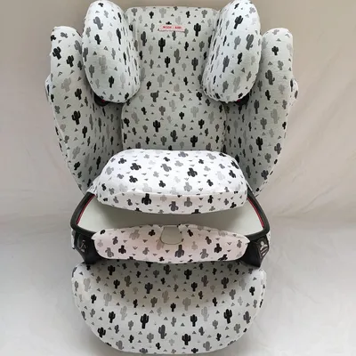 Produktbild von MOON-BEBE Schutzhülle für Cybex Solution M, Solution Fix, Weiß (Kaktusgrau)