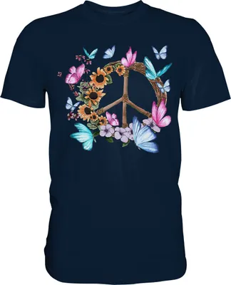 Produktbild von Traumfänger Frauen Schmetterling T-Shirt – Navy / 4XL