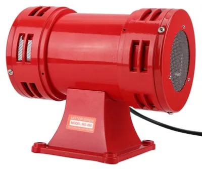 Industrie-Sirene 150 dB, Dauer-Alarm, 220-240 V, rot