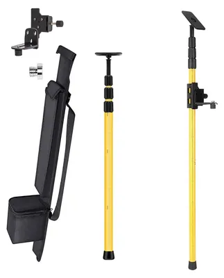 Image de Omgoods - Tige télescopique pour trépied laser, réglable de 115 à 280 cm