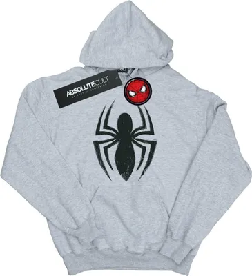 Immagine prodotto di Marvel - Felpa con cappuccio "Ultimate Spider" per ragazzi BI11757 (128) (Grigio)