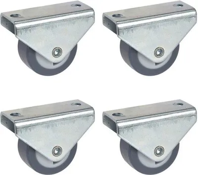 Obrázek produktu pro Kolečka k nábytku s pevným směrováním, 30 mm, TPE, nešpiní, nosnost 105 kg