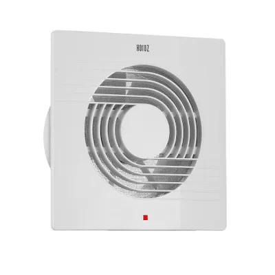 Produktbild von HOROZ HELIX 150 mm weißer Badventilator | Abluftventilator für Bad, WC & Küche | 150 m³/h, 20W, leise