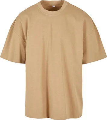 Produktbild von Build Your Brand BY163 | Ultra Heavy Baumwolle Box Tee - Herren T-Shirt - Oversize Fit - Farbe: Union Beige - Größe: S