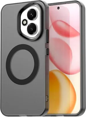 Produktbild von Dünne magnetische Hülle für 5G Smartphone, stoßfest und kratzfest, schwarz