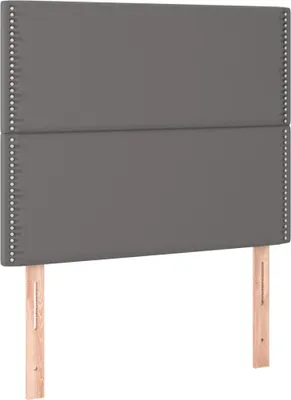 Obrázok produktu pre vidaXL Čelo postele sivé 90x5x118/128 cm Imitácia kože