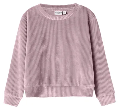 Productafbeelding van NAME IT meisjes top, model Nmfveloa Ls, velvet, kleur Keepsake Lilac, maat 110 cm