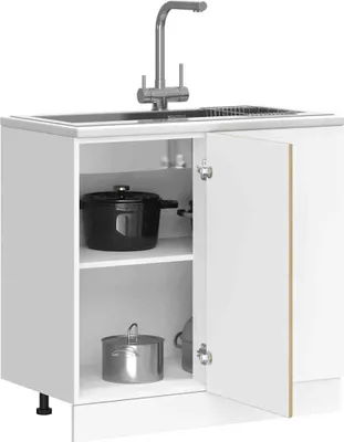 Produktbild von "2026 Promotion" Küchenunterschrank - Sideboard Küche - Kalmar Sonoma-Eiche Holzwerkstoff - Mehrzweckschrank CC31389