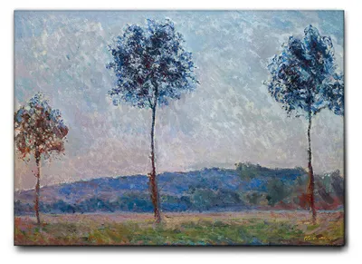 Image de Giallobus - Trois arbres - Claude Monet - 100L x 70l cm - Tableau - Toile à cadre standard
