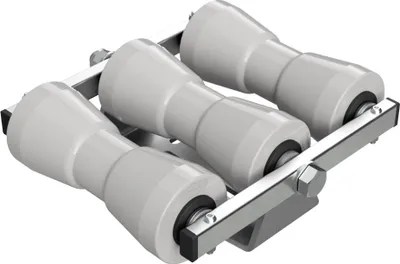 Zdjęcie produktu dla Keel roller rocker rocker do przyczepy przyczepa do łodzi ładowanie pomocy poliuretan SUPROD RKKEZ-B-3-TPU, szary