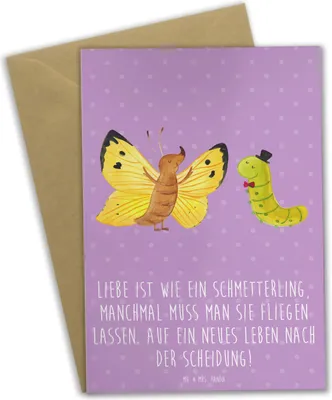 Produktbild von Mr. & Mrs. Panda Glückwunschkarte Scheidung Neuanfang - Lavendeltraum - Geschenk, tröstende Worte, glückwunschkarten, Geschenke, neues Leben, Heirat, Liebe, osterkarten