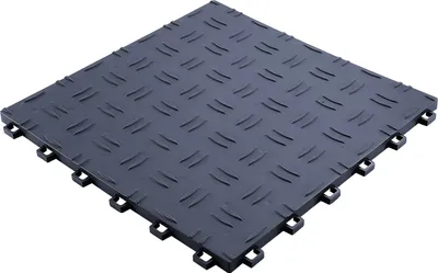 Produktbild von Garagebodenfliesen, 2500 kg Tragfähigkeit, wasserdichtes Design, Graphitasche 50 Stück