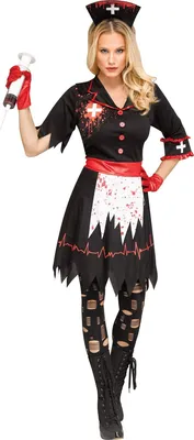Produktbild von Krankmachende Schwester Kostüm - für Halloween Größe: M-L