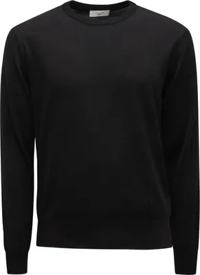 Obrázek produktu pro M8405 Maglione Uomo Become Man Vlněný Svetr Černý
