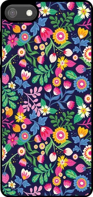 Produktbild von Smartphonica Handytasche Passend für Huawei Y5 (2018) mit Blumendruck - TPU Rückseite Abdeckung Fall Blumendesign