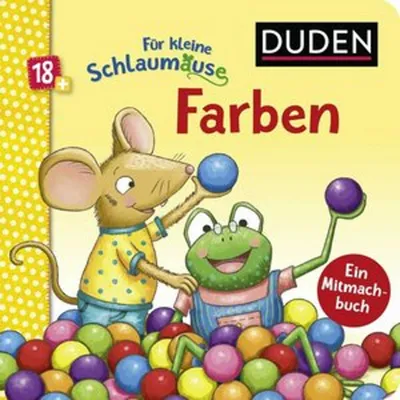 Obrázok produktu pre Duden 18+: Für kleine Schlaumäuse: Farben (Lustiges Mitmach-Buch für die Kleinsten)