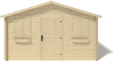 Produktbild von Sierra Nevada Gartenhaus mit Veranda-Option, 400 x 400 x 251 cm