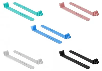 Image de DELOCK Silikon-Kabelbinder wiederverwendbar 10 Stück