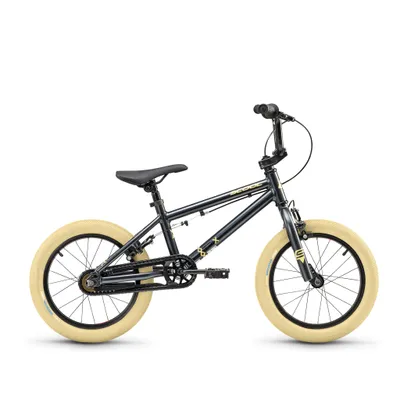 Produktbild von S'COOL XtriX mini 16 palcový 1-rýchlostný bicykel Dark Grey/Beige| Voľnobeh |BMX| pre chlapcov | s vysoko kvalitnými komponentmi
