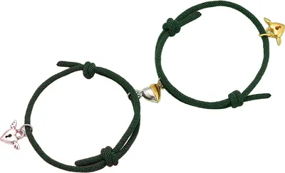 Image de Bracelet Heart Magnet Vert - Élégance Unie KP28130