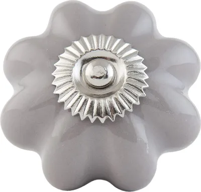 Produktbild von Clayre & Eef Türknauf Ø 4 cm Grau Keramik