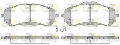 Produktbild von ROADHOUSE Bremsbeläge Satz Vorne Bremsklötze passend für PEUGEOT 308 SW II 21559.00