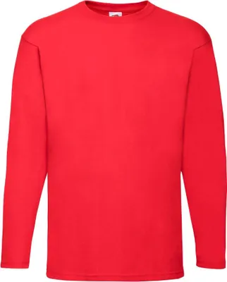 Produktbild von T-Shirt lange Ärmel Wertgewicht Long Ärmel T - Rot, XXL