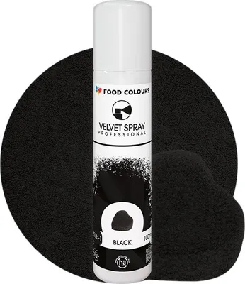 Produktbild von Wildlederspray SCHWARZ Lebensmittelfarbe Samt 100 ml Schwarz