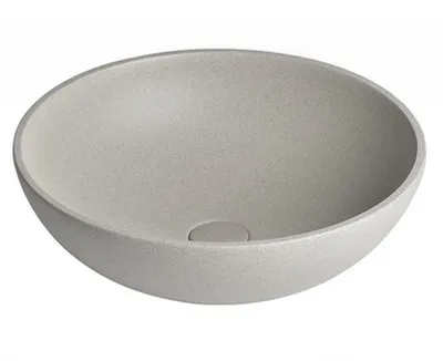 Obrázek produktu pro TURF betonové umyvadlo s výlevkou, Ø 44 cm, bílý pískovec