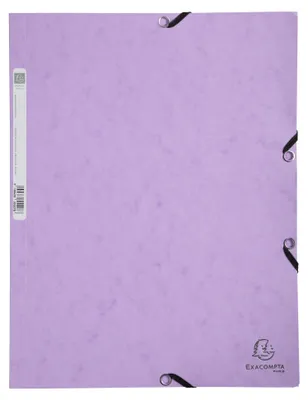 Obrázok produktu pre Doska s gumičkou, prešpánová, A4, EXACOMPTA, "Aquarel", fialová