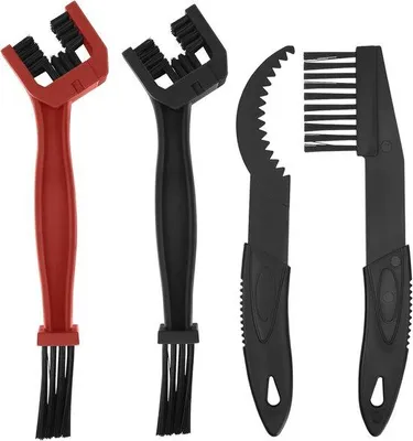 Produktbild von 4er Set Fahrrad- und Motorradkettenreinigungsbürste - Fahrrad- und Motorradkettenreinigungsbürste für MTB - Mountainbike - Fahrrad - Motorrad