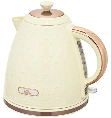 Produktbild von HOMCOM Wasserkocher 1,7L BPA-Frei 2200 W mit 360°-Sockel, Kalkfilter