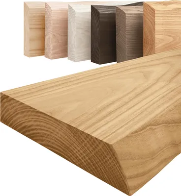 Produktbild von Lamo Manufaktur Wandregal Holz Baumkante | Regal Farbe: Rustikal | Pure: ohne Montage Set | 40 cm