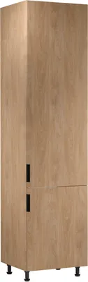 Produktbild von Kühlumbauschrank 60 cm mit 2 Türen küchenmöbel Küchenblock, Sorento D60ZLN Sonoma Eiche
