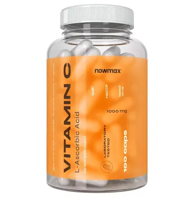 Produktbild von nowmax® Vitamin C 1000 mg 100 Kapseln – hochdosiertes Vitamin C Nahrungsergänzung