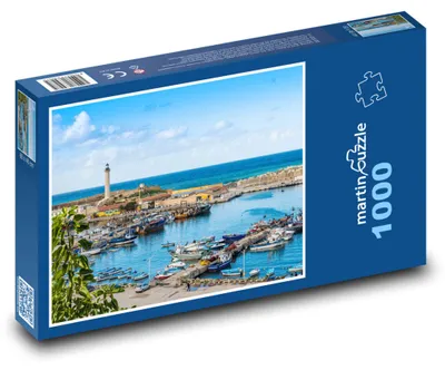 Zdjęcie produktu dla Puzzle 1000 Port z Latarnią Algieria - martinpuzzle
