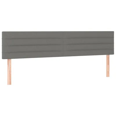 Immagine prodotto di vidaXL Testiere 2 pz. Tessuto grigio scuro 90x5x78/88 cm