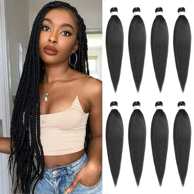 Imagen del producto de Trenza EZ de 26 pulgadas - Cabello para trenzas preestirado, color