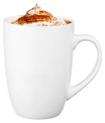 Produktbild von 4er Set Grosse Keramik Becher 500ml XXL Kaffeepott Weisse Porzellantassen XL Teetassen Suppentasse