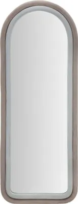 Produktbild von Wandspiegel mit gebogenem Stoffrahmen 160x60x4 cm Cloe - Grau