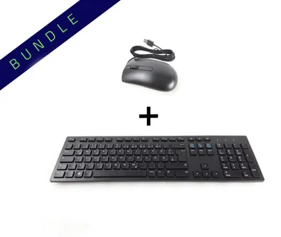 Produktbild von Dell Office Set MS116-BK USB-Maus und USB-Tastatur KB216 QWERTZ