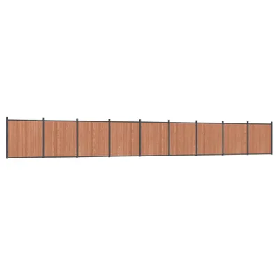 Produktbild von vidaXL Zaunelement Braun 1564x186 cm WPC
