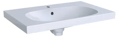 Produktbild von Geberit Waschtisch ACANTO 750 x 482 mm, mit Ablagefläche, Hahnloch und Überlauf weiß