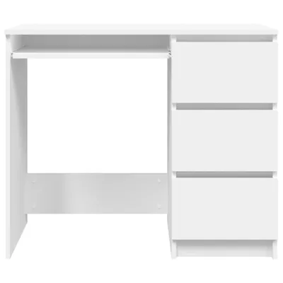 Produktbild von vidaXL Schreibtisch Weiß 90x45x76 cm Holzwerkstoff - Schreibtische