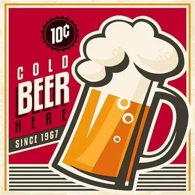 Zdjęcie produktu dla RP 20 Serwetki koktajlowe Cold Beer – Schłodzone piwo 24 x 24 cm
