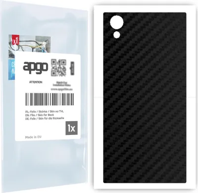Produktbild von apgo Rückseite Schutzfolie für Sony Xperia XA1 Plus -  Hinten Schutzfolie Carbon, Rückseite Folie schützt vor Kratzern und Fingerabdrücken