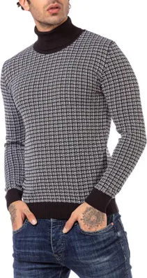Produktbild von Red Bridge Herren Strickpullover Pullover Schwarz XXL