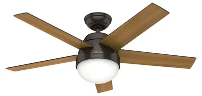 Image de Ventilateur de plafond avec éclairage et télécommande Stile Bronze 117 cm
