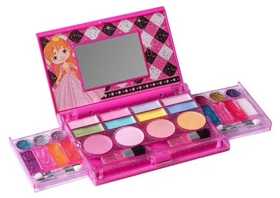 Image de Solidchoice - Mon premier coffret de maquillage princesse - Ensemble de cosmétiques de luxe pour enfants